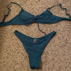 Shein never worn teal bikini